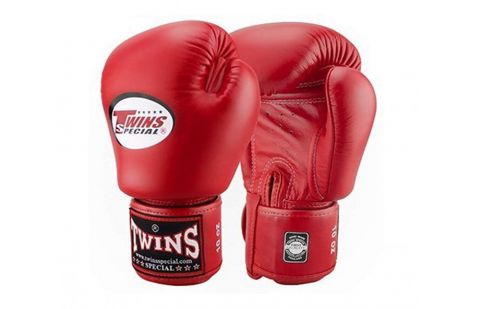 Перчатки боксерские Twins BGVL-3 для муай-тай (красные) 14 oz